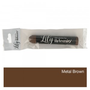 Stick Lily Metal  brown peinture à l'huile - Artemio