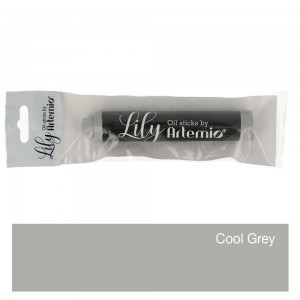 Stick Lily Cool grey peinture à l'huile - Artemio