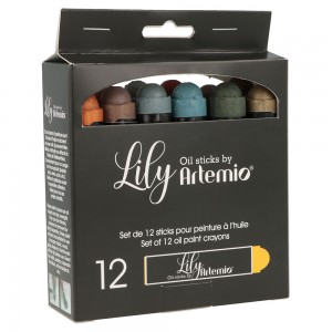12 Stick Lily Metallics peinture à l'huile - Artemio