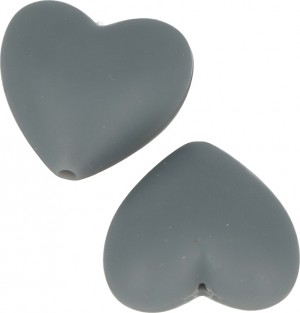 2 perles grises 29x29x12 mm silicone - Artemio