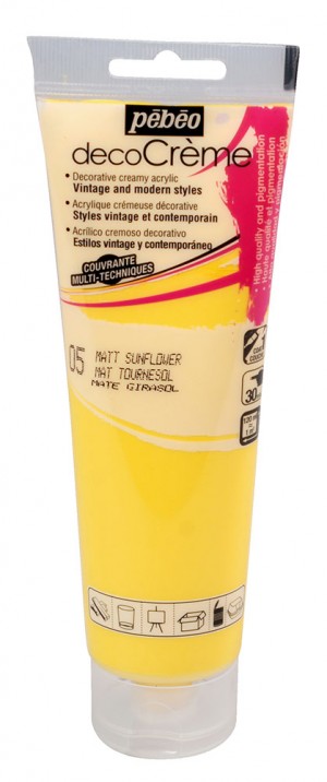 Peinture tournesol - acrylique mat - 120 ml - Pébéo