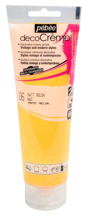 Peinture melon - acrylique mat - 120 ml - Pébéo