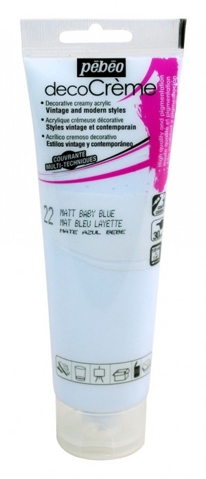 Peinture bleu layette - acrylique mat - 120 ml - Pébéo