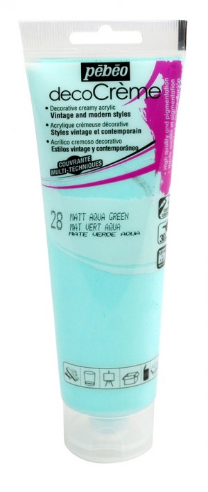 Peinture vert aqua - acrylique mat - 120 ml - Pébéo