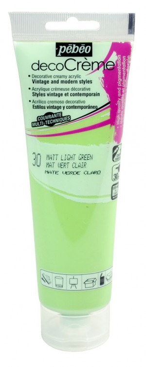 Peinture vert clair - acrylique mat - 120 ml - Pébéo