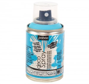 Peinture bleu ciel - acrylique mat en bombe - 100 ml - Pébéo