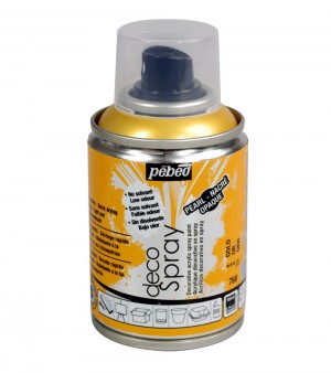 Peinture or - acrylique mat en bombe - 100 ml - Pébéo