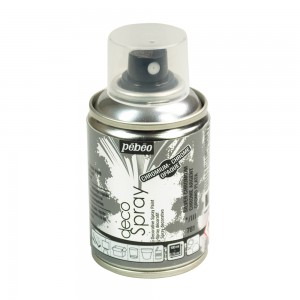 Peinture argent  - acrylique chrome en bombe- 100 ml - Pébéo