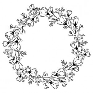 Tampon  couronne 100x100 mm -bois - Artemio