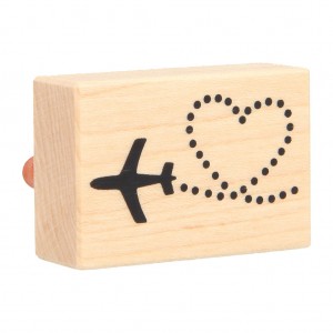 Tampon avion 37x53 mm - bois - Artemio
