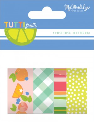
4 masking tape Tutti frutti - 3 m - gold foil - My Mind's Eye