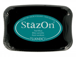 Encreur teal blue  - Stazon Tsukineko