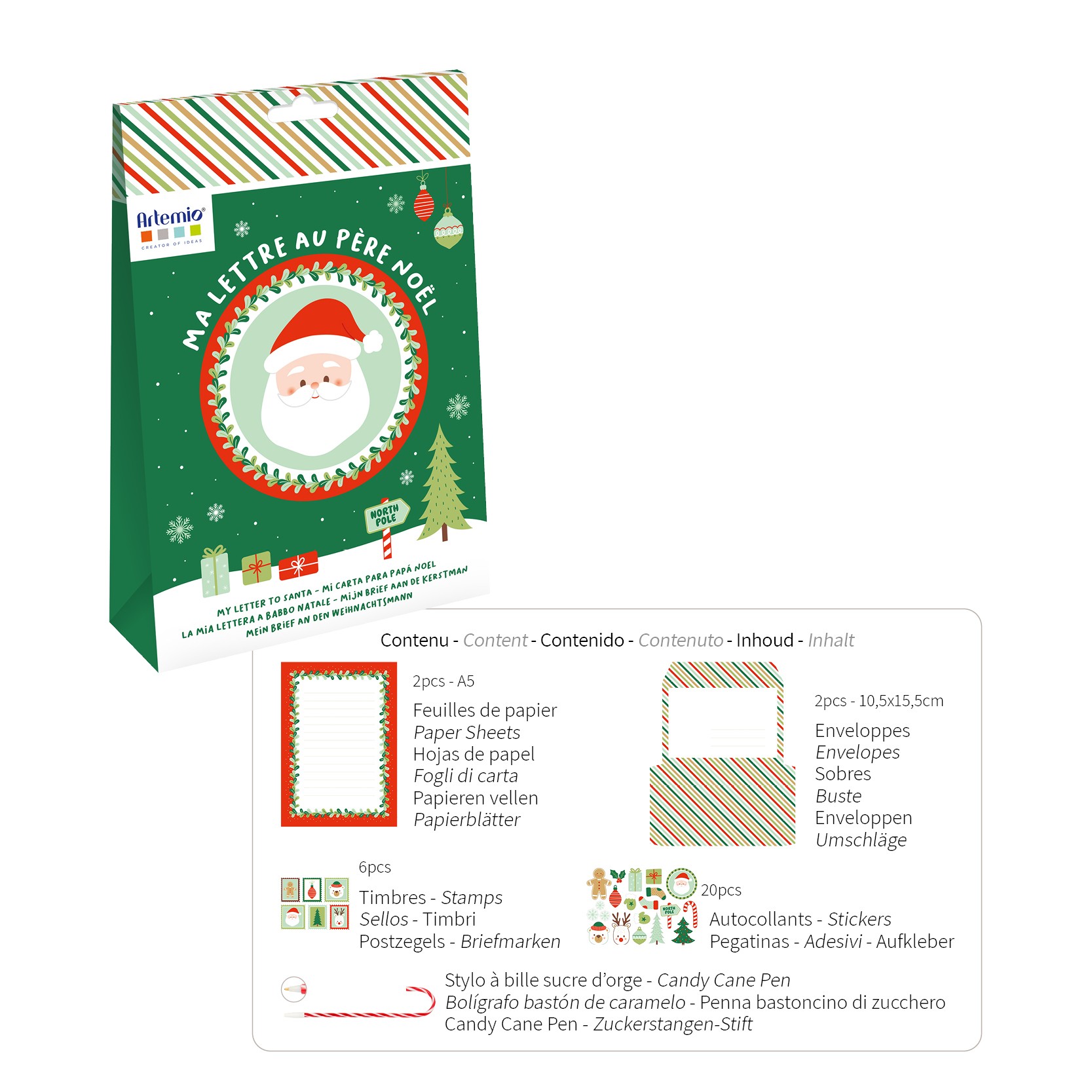 Brief aan de Kerstman kit - Artemio