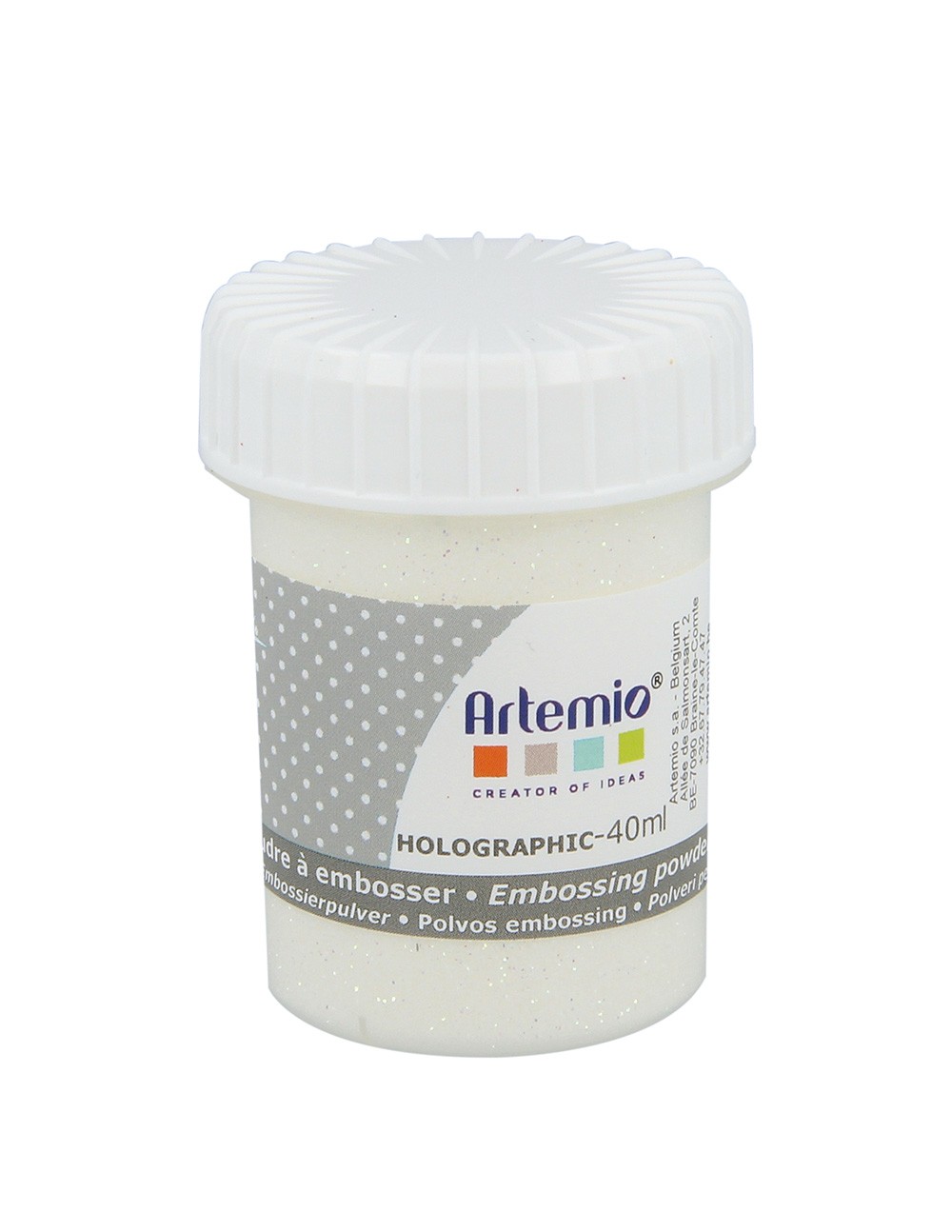 Relief poeder holographisch transparant - 40 ml - Artemio