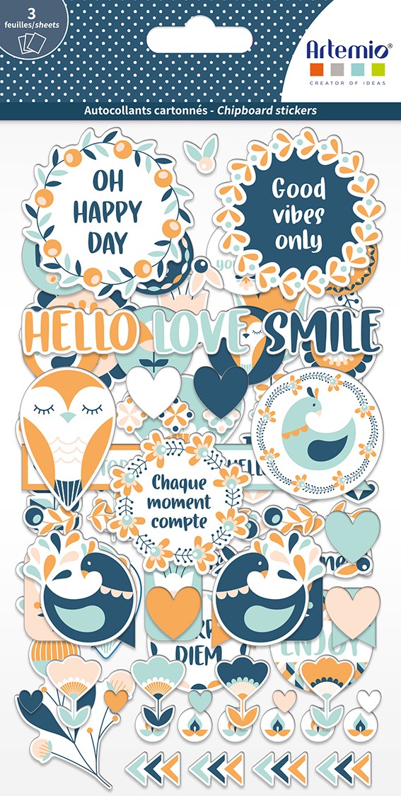 Die-cuts karton stickers -  Blossom - Artemio