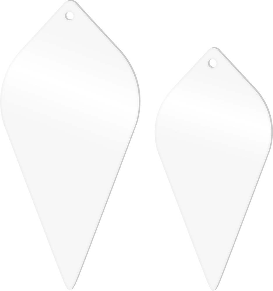 2 silhouettes gouttes acryliques - Artemio