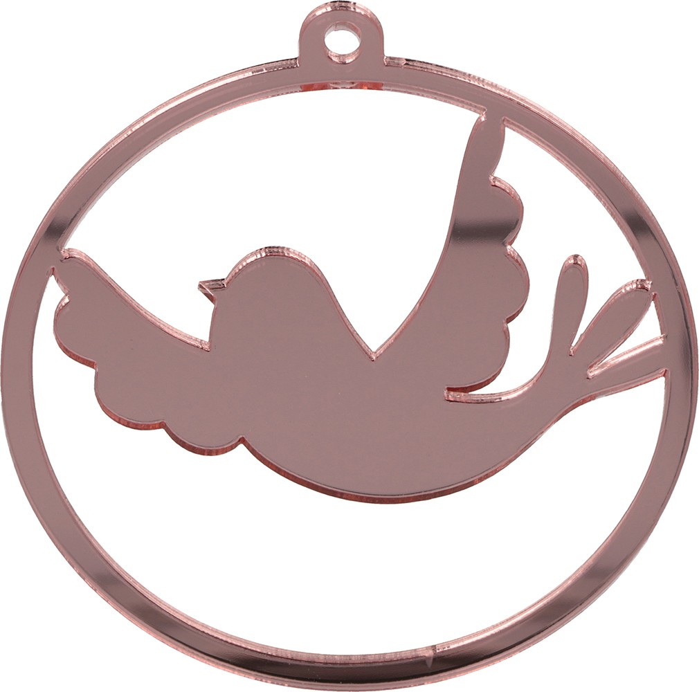Silhouet vogel tweekleurig spiegel - Artemio