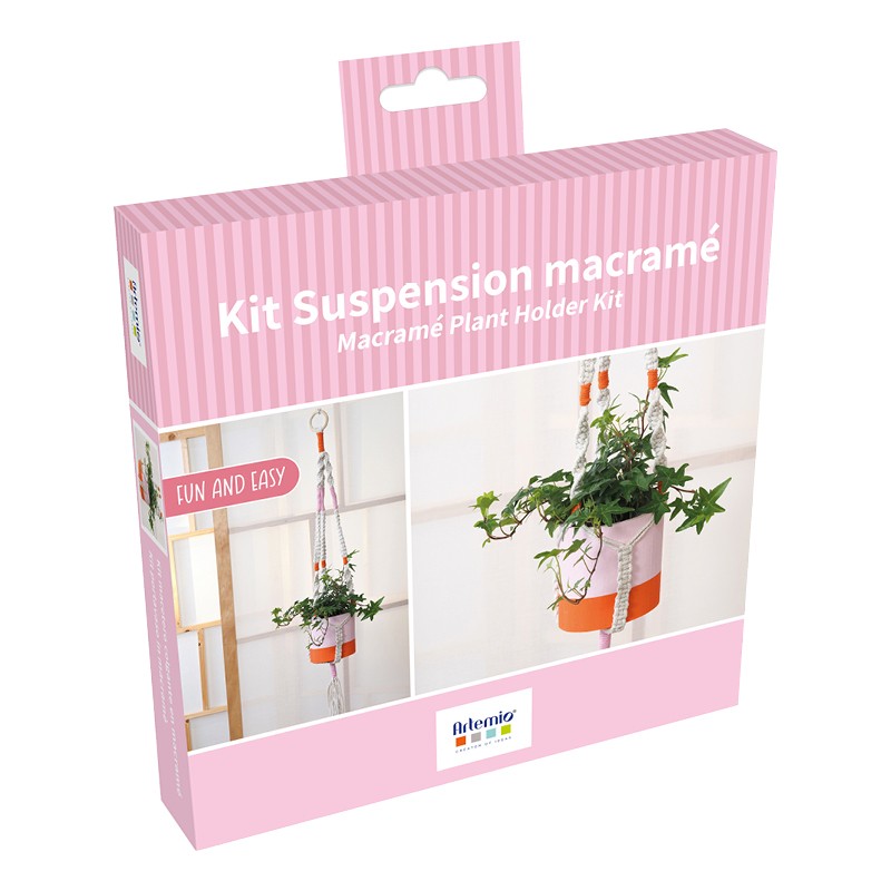 Macramé bloempothanger kit - Artemmio
