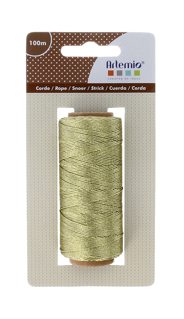 Ficelle dorée - 0.5 mm X 100 m - Artemio