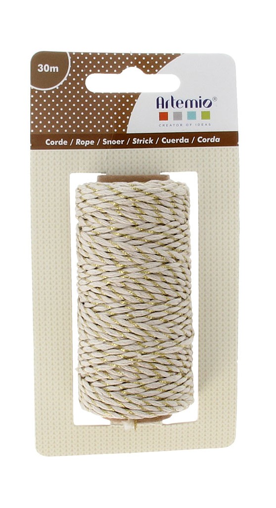 Corde dorée - 1.5 mm X 30 m - - Artemio