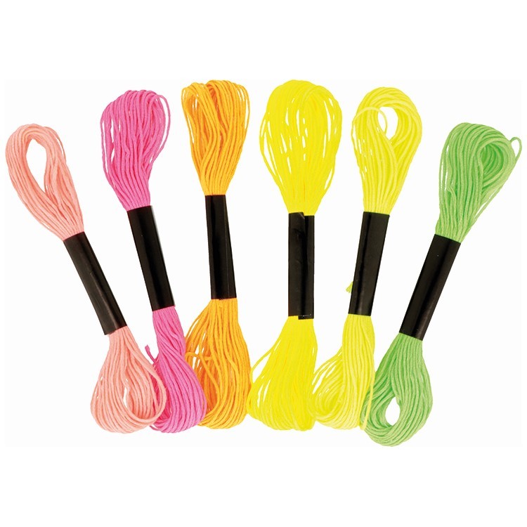 6 fluo katoenendraad 8 m - Artemio