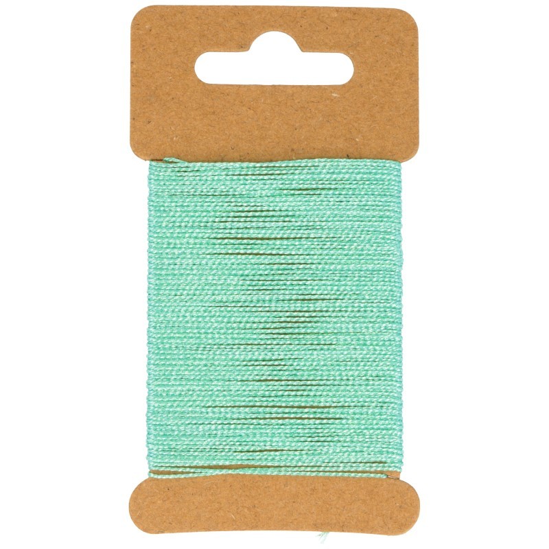 Groen glitter gewaxt draad 10 m - Artemio