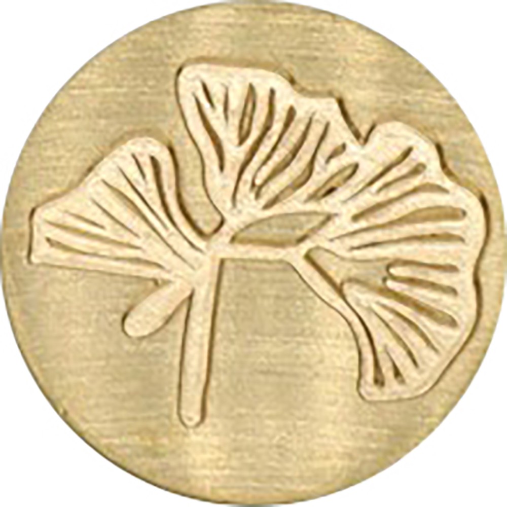25 mm messing blaadje stempel - Artemio