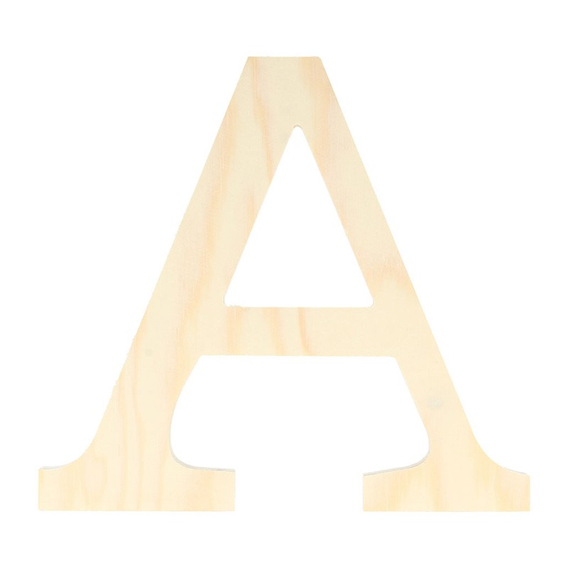 Letter A - 19 cm - hout - Artemio