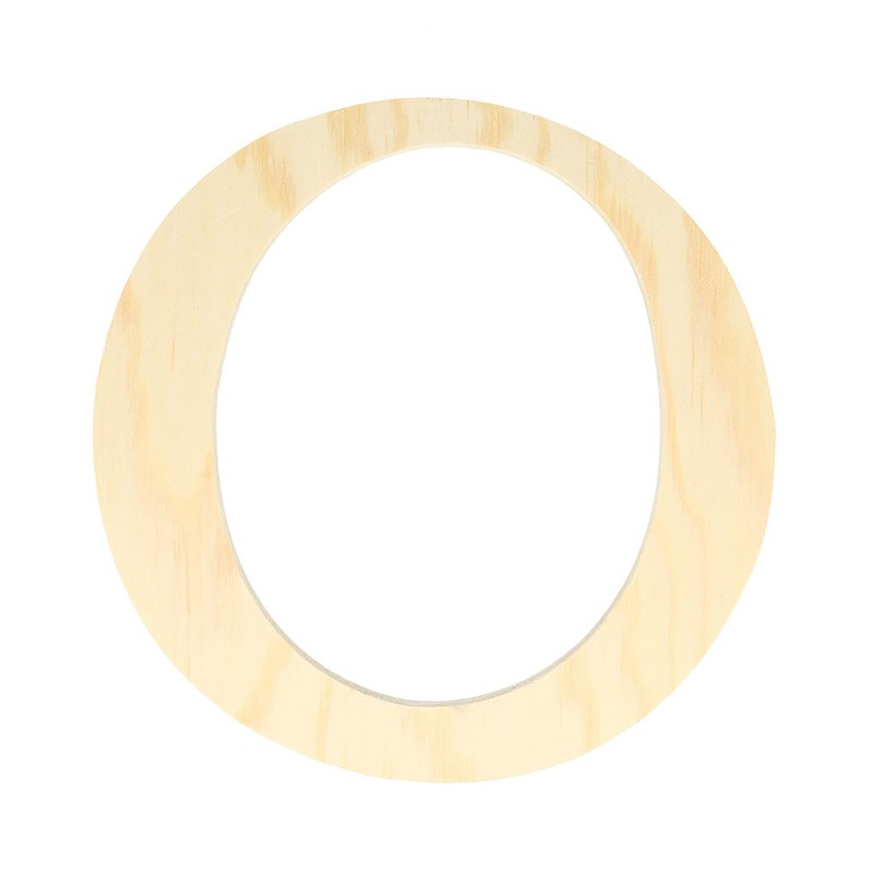 Letter O - 19 cm - hout - Artemio
