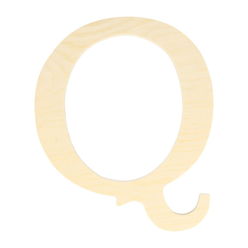 Letter Q - 19 cm - hout - Artemio