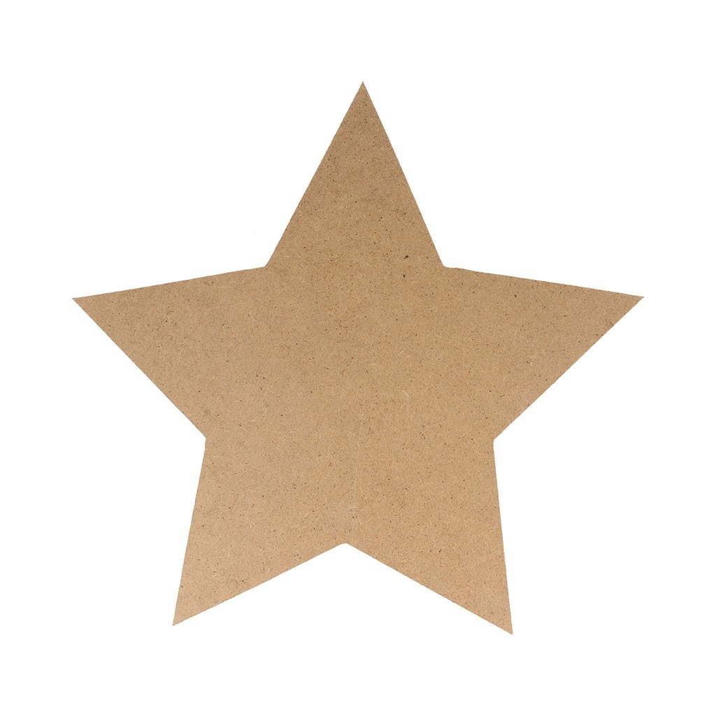 Silhouet ster 15x15 cm MDF - Silhwood
