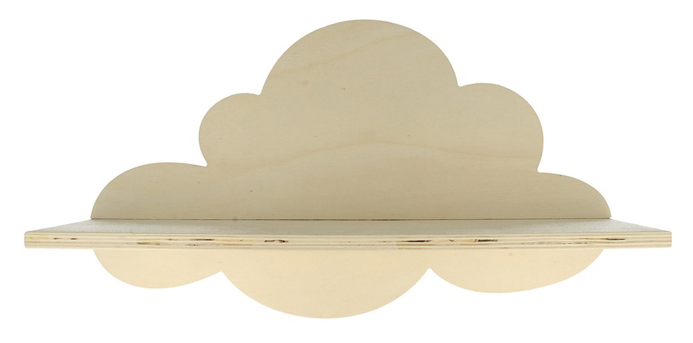 Wandplank wolk 39x22x11 cm - Artemio