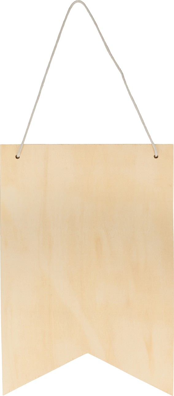 Fanion 35x24 cm - bois - Artemio