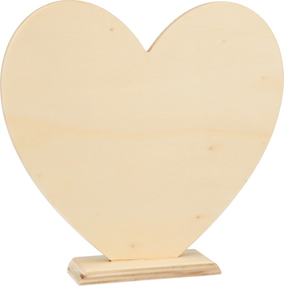 Cœur en bois 16x15,5x3,5 cm - Artemio