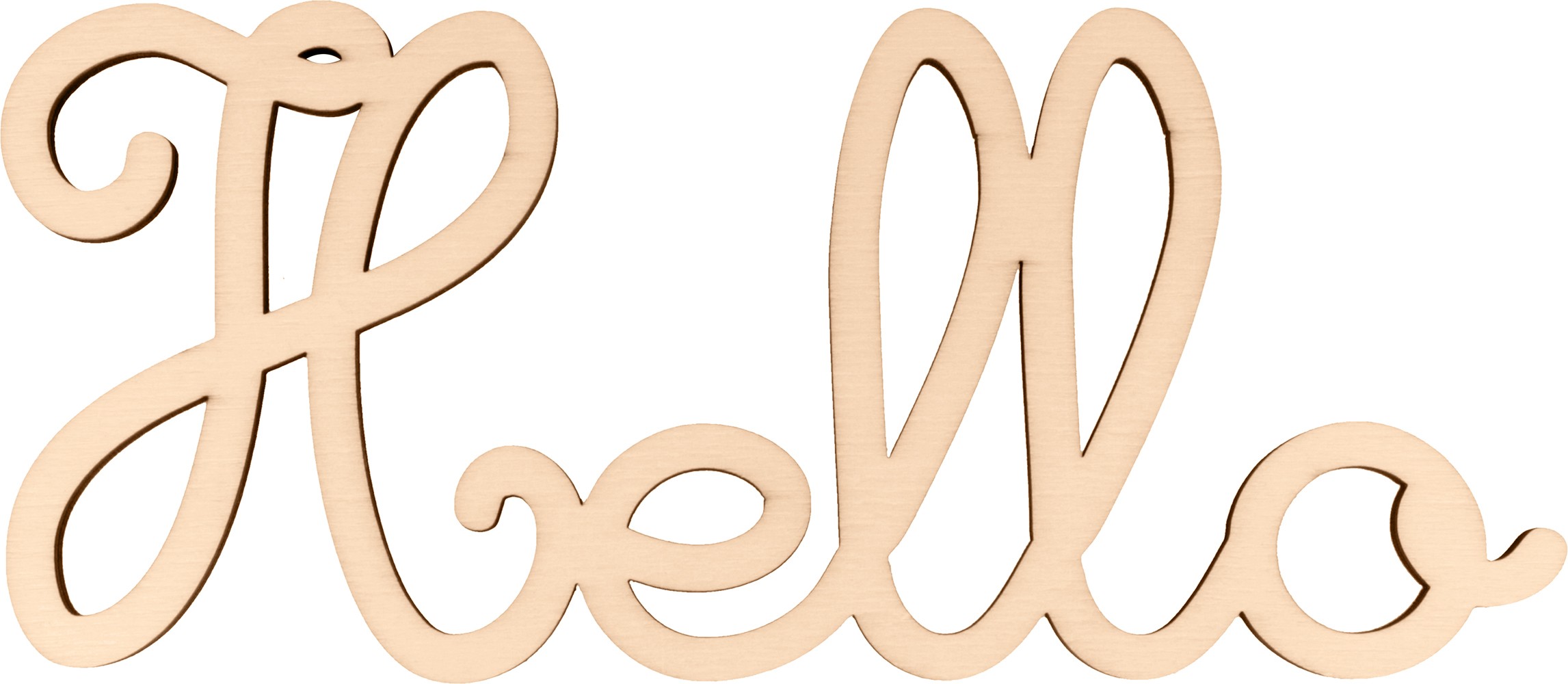 Hello 25x10,5 cm - houten woord - Artemio