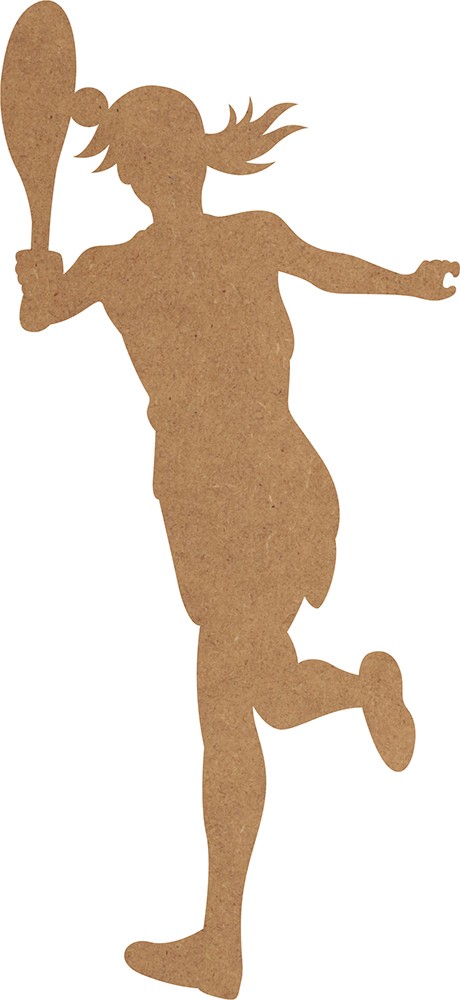 Silhouet tennis 12,5x25 cm - MDF - Silhwood
