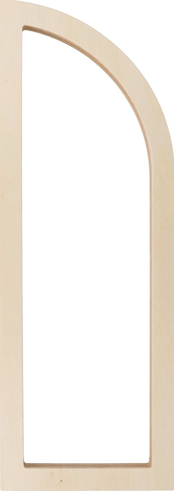 Ovaal houten silhouet- 11x31 cm - Artemio