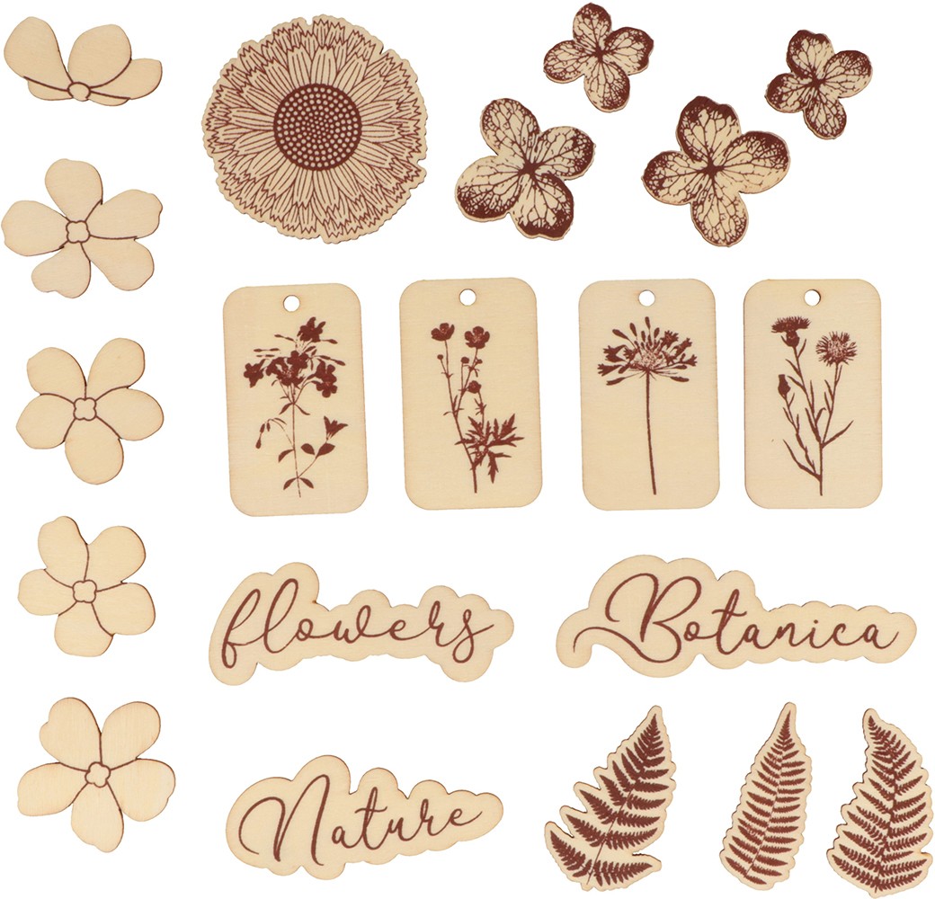 20 silhouetten hout natuur - Artemio