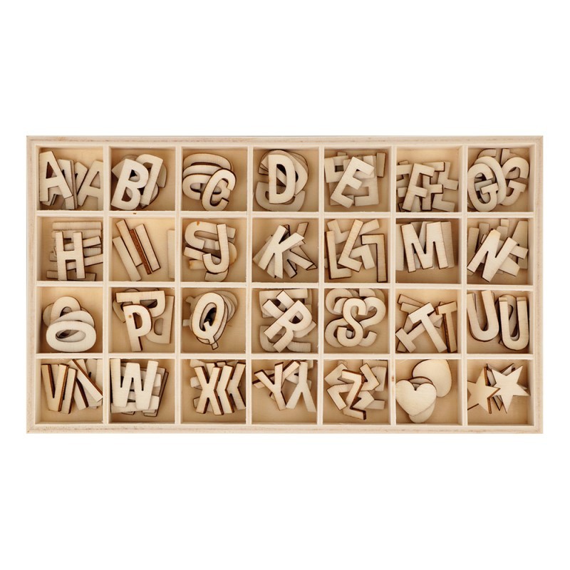 Alfabet hout 140 stuks - Artemio