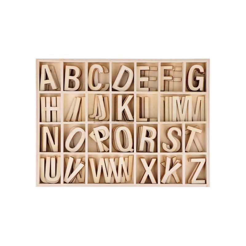 Alfabet hout 130 stuks - Artemio