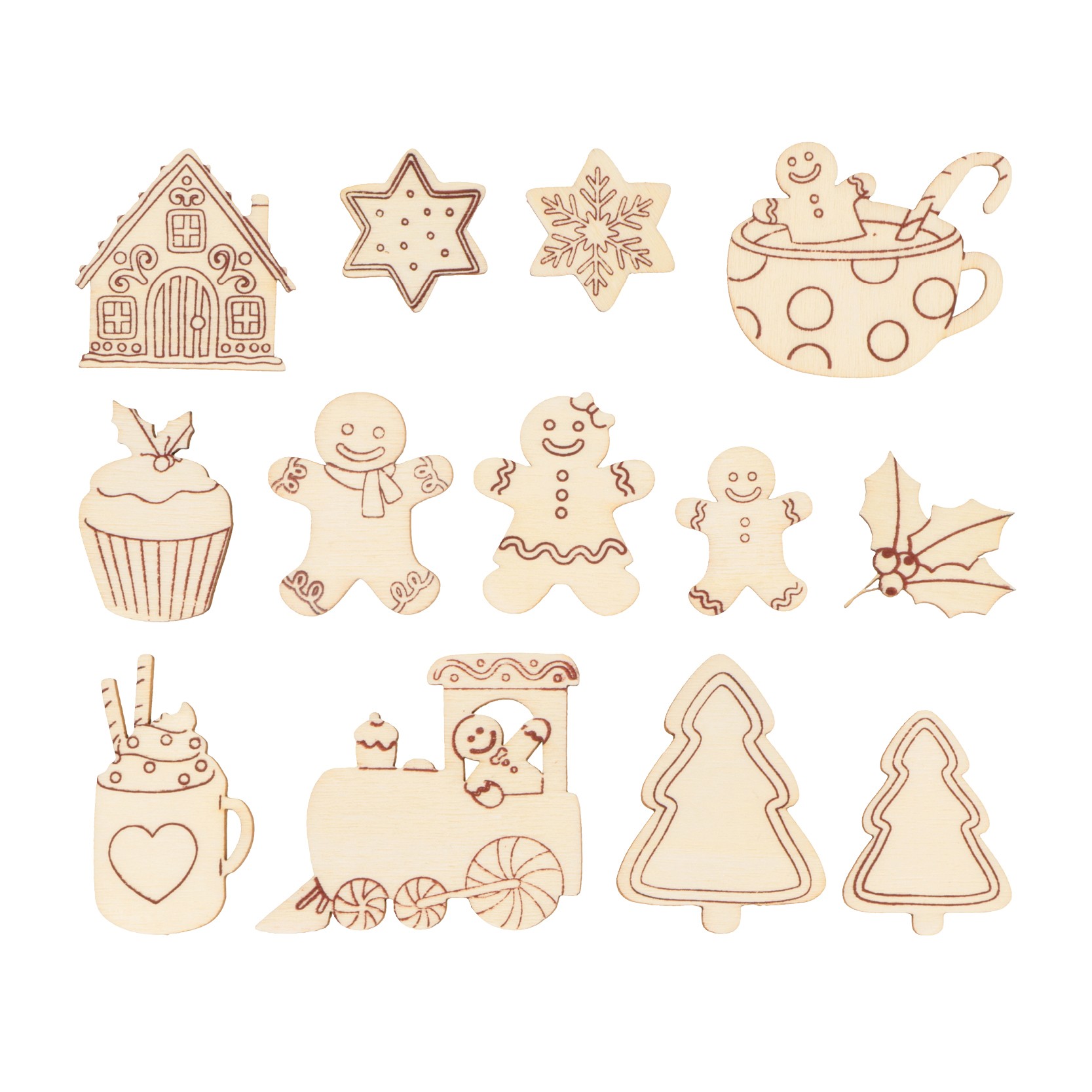 14 houten silhouetten - Artemio
