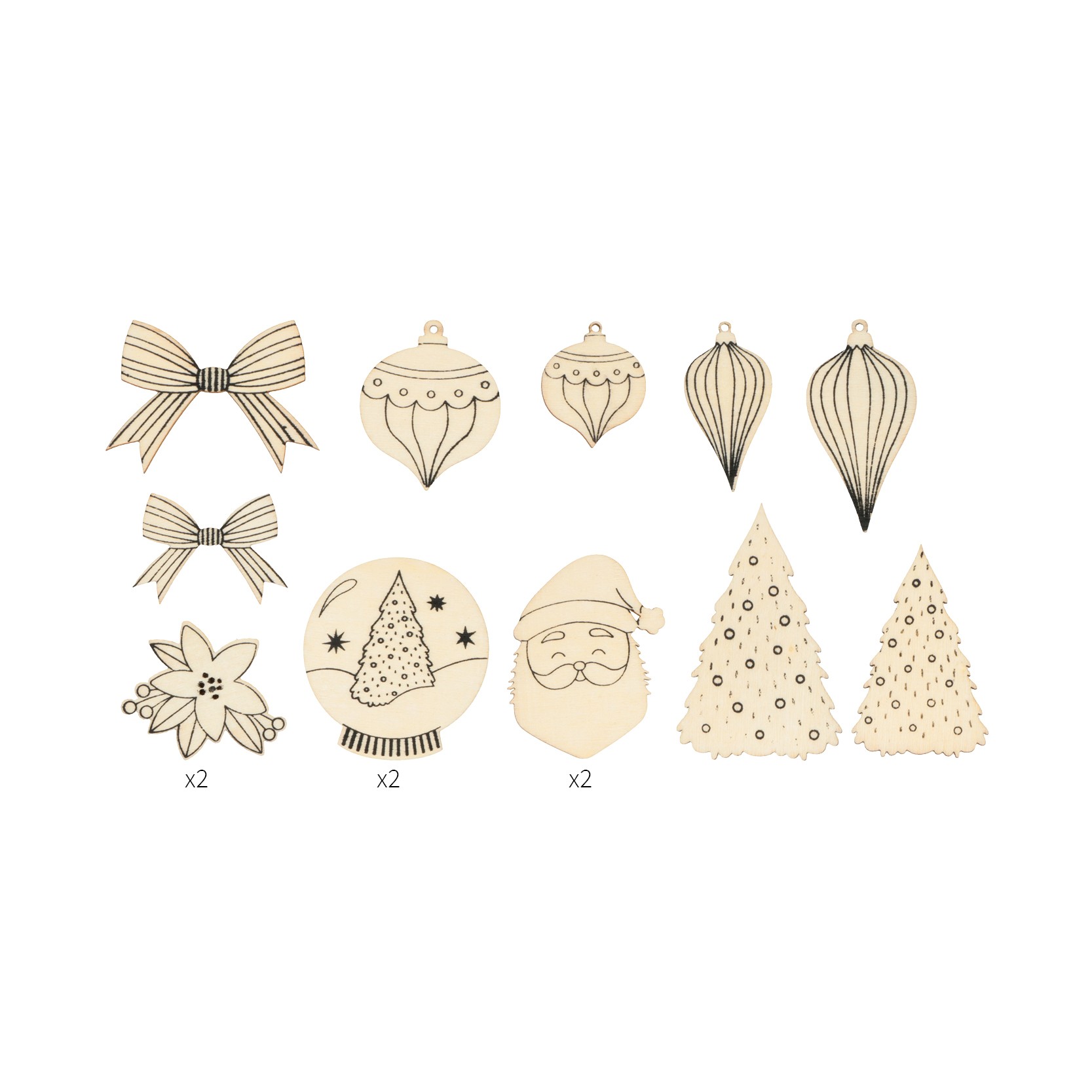 14  houten silhouetten - Artemio