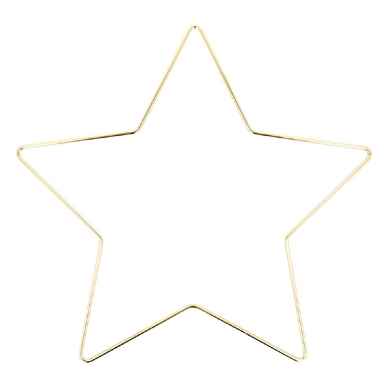 Gouden ster 28x26,5 cm in metaal - Artemio