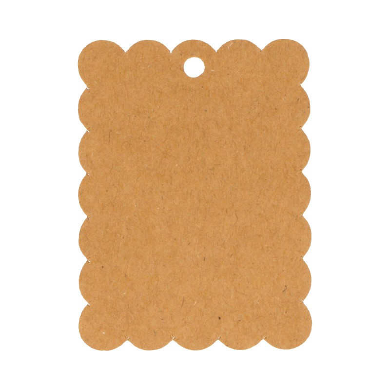 30 kraft etiketten 4,5x6 cm - Artemio