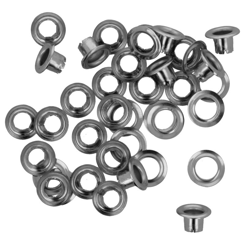 50 zilveren oogjes 5 mm - Artemio