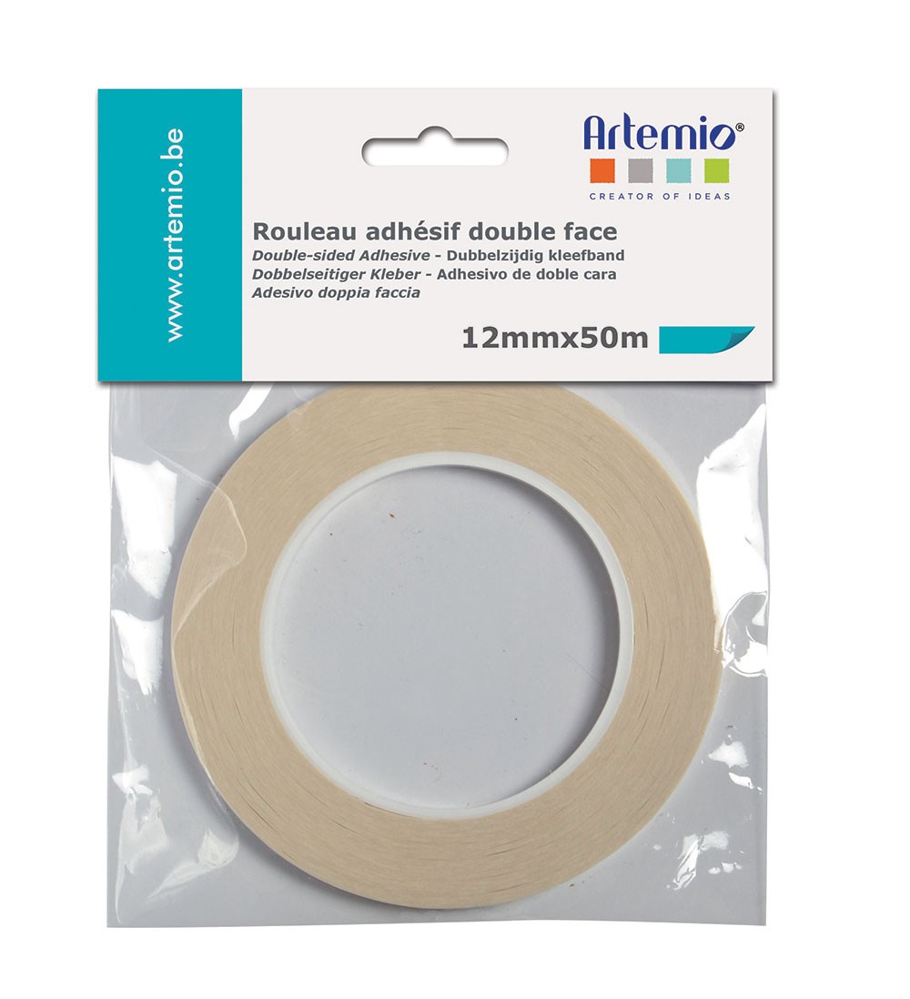 Dubbelzijdig plakband 12 mm X 50 m - Artemio