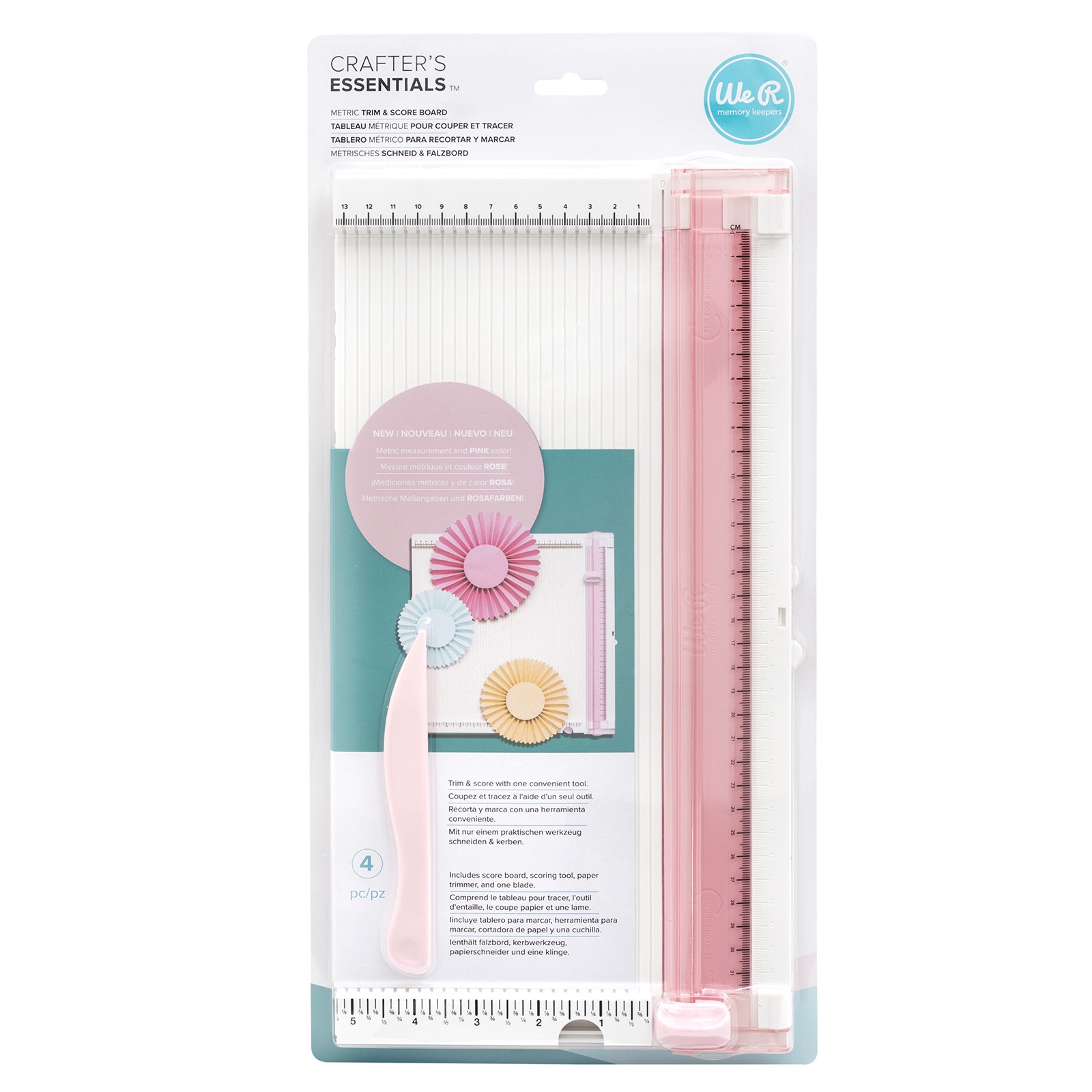 Trim & Score bord roze - We R