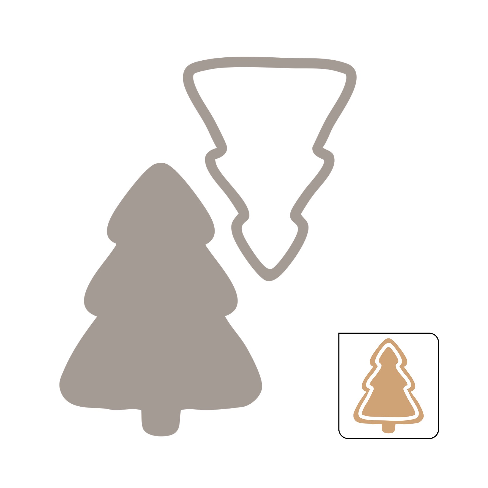 Snijmatrijzen kerstboom - Artemio