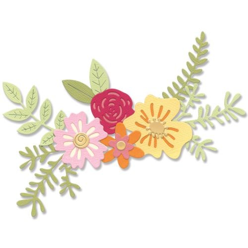 Thinlits die floral cluster - Sizzix