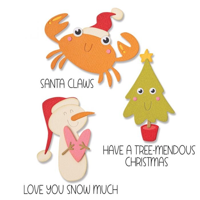 Thinlits die Christmas characters - Sizzix